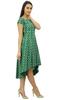 Bimba Abito da donna in cotone a maniche corte con orlo asimmetrico, casual, stampato "I Love Beer"