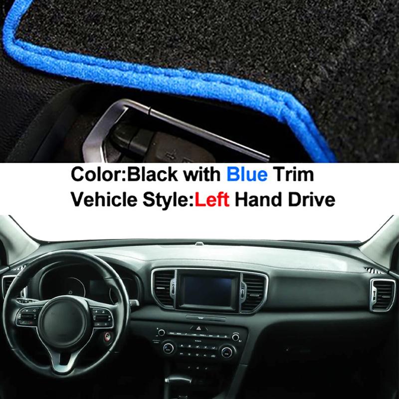 Auto Car Dashboard Cover Dash Mat Carpet Cape for Kia Sportage 2016 2017 2018 2019 2020 2026 Protector Rug