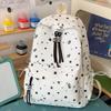 Schoolbag Cartoon Star Contrasting Backpack Women Waterproof Leisure Travel Backpack Junior High School Schoolbag Ins Student Schoolbag