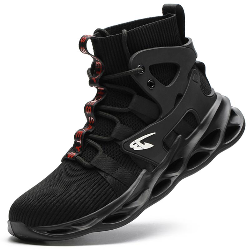 

Мужские защитные ботинки, обувь со стальным носком, устойчивая к проколам рабочая обувь, кроссовки, неразрушимая конструкция, защитные рабочие ботинки 40