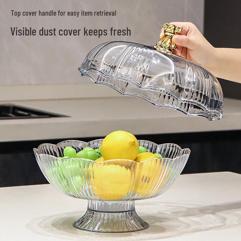 Scalloped Plastic Fruit & Snack Dish