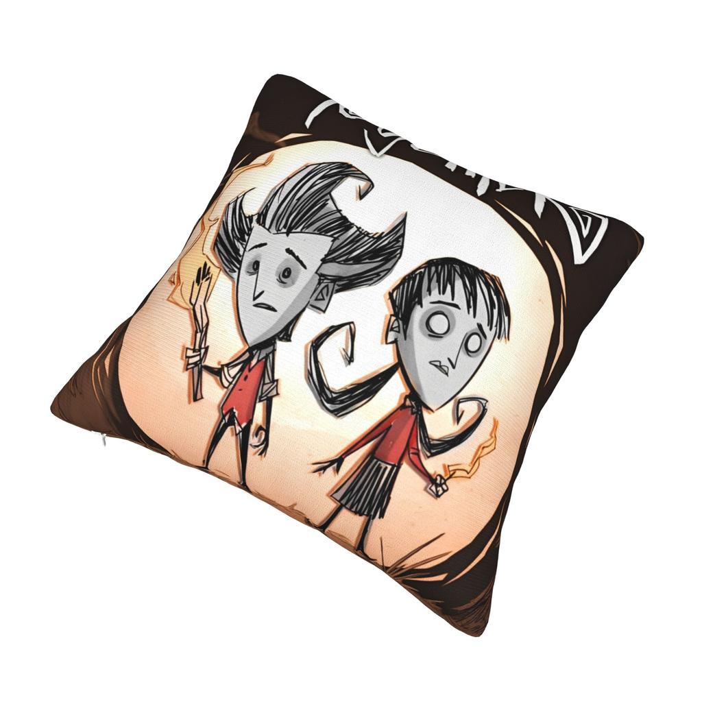 Don't Starve Characters Pillowcase Print Polyester Cushion Cover Decorative Survival Game Throw Pillow Case Cover Seat Zippered