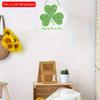 2D Flat 20*20cm1pc Happy St.Patrick's Day Welcome Party Elegant Simplicity Door Decorations Green Lucky Shamrock Leaves Print Hanging Reliable Quality