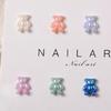 Resin Gummy Bear Nail Charms Bead for DIY Jewelry Accessories Bear Nail Charms