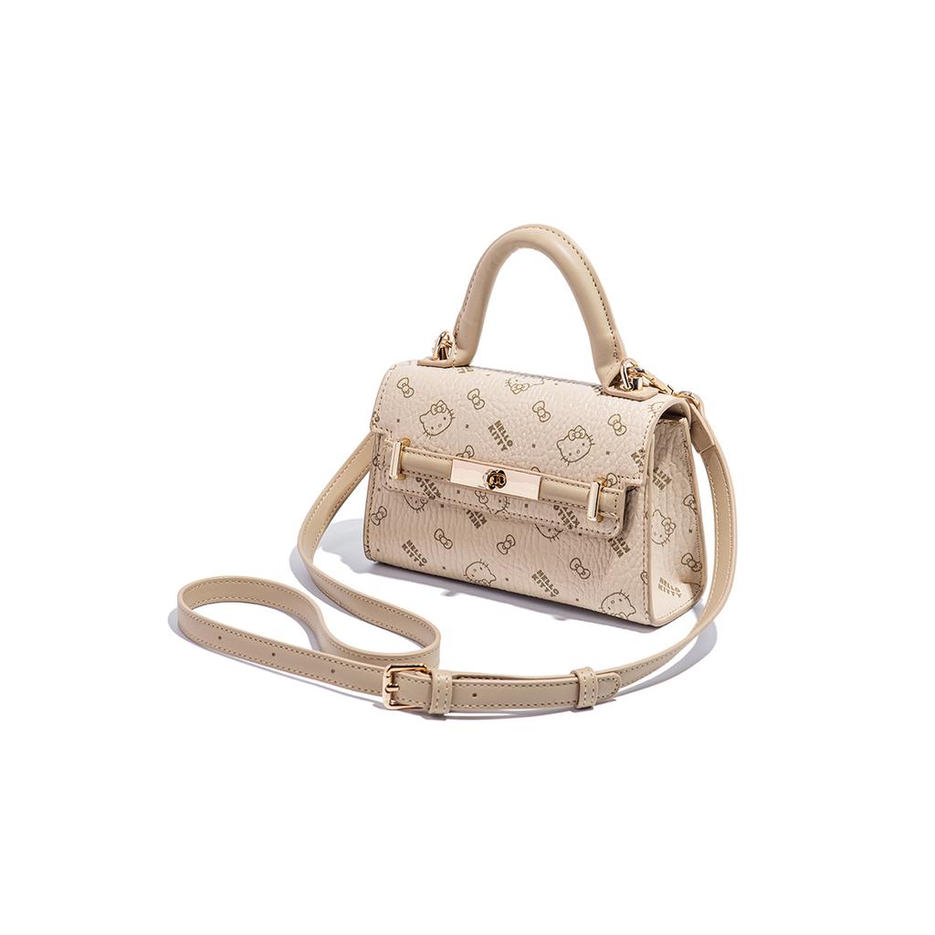 New Sanrio Hello Kitty PU Shoulder Bag, Crossbody Bag, Handbag Women's Pink/Milk Tea/Brown SHHF41591
