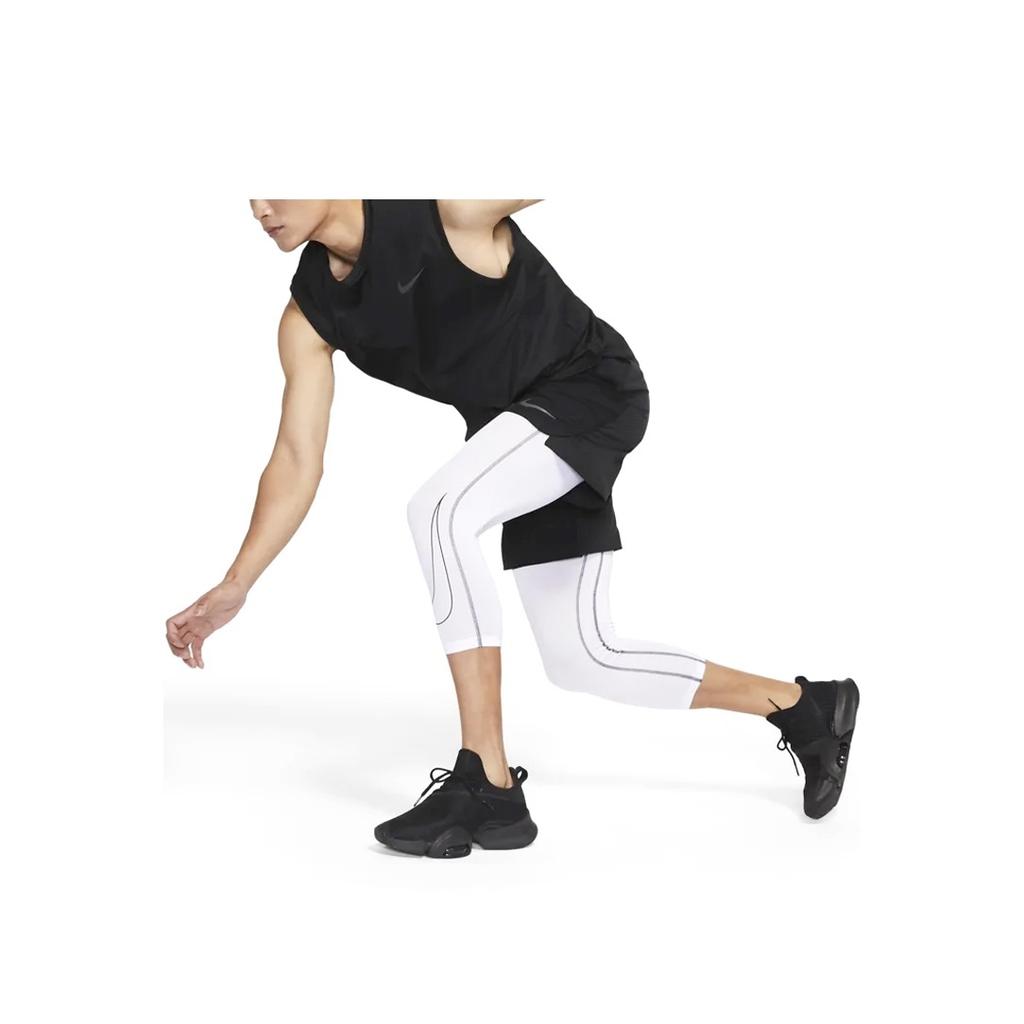 Nike Pro Dri-Fit Training Tights, Mid-Length, Three-Quarter Men Bottoms White DD1920-100