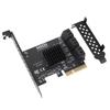PCIE To 6 Port Serial ATA3.0 Hard Drive 6G Extension Card for ASM1166 Chipset PCI E3.0 GEN3 4X Interface
