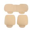 Set of 3 Car Seat Covers for Front Seats 1 for Rear with Smartphone Pocket (2 + Seat, 130cm) (Beige)
