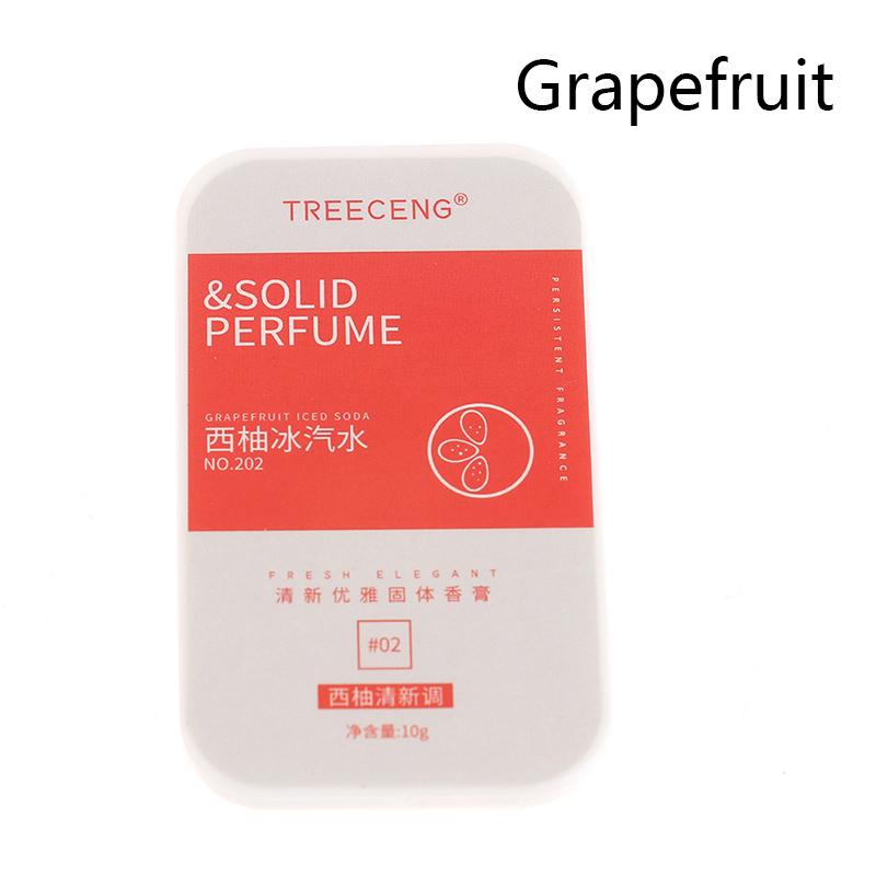 Карманный унисекс твердый бальзам для духов длительный аромат пот духи дезодорант Grapefruit