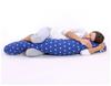 Longer Pregnancy Pillow for Pregnant Women To Sleep + Removable Cover - Blue Owls