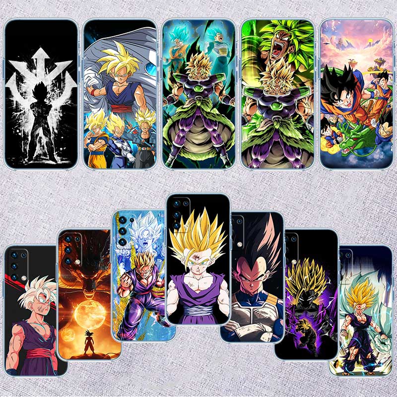 RE25 Dragon Ball Gohan Transparent Phone Case for Motorola Moto G7 G8 G9 G84 G85 G73 G24 G15 Z2 Play Power Plus