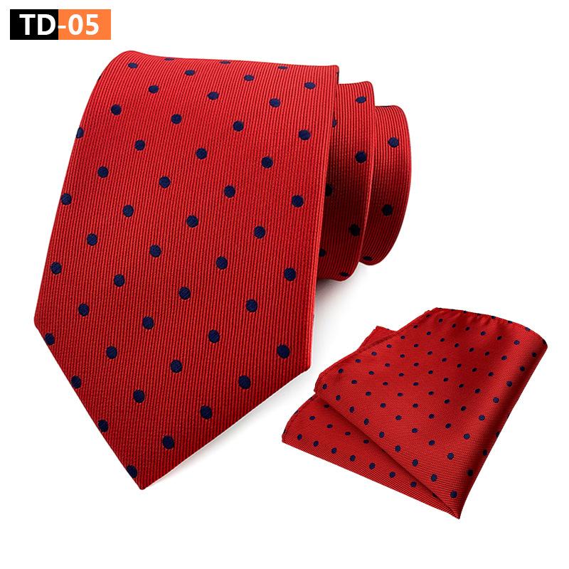 Suit Polka Dot Polka Dot Elegant Atmospheric Suit Tie Pocket Towel Suit