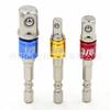 3-Piece Hex Shank Impact Wrench Adapter Set: 1/2, 3/8, & 1/4 Inch Socket for Electric Screwdriver