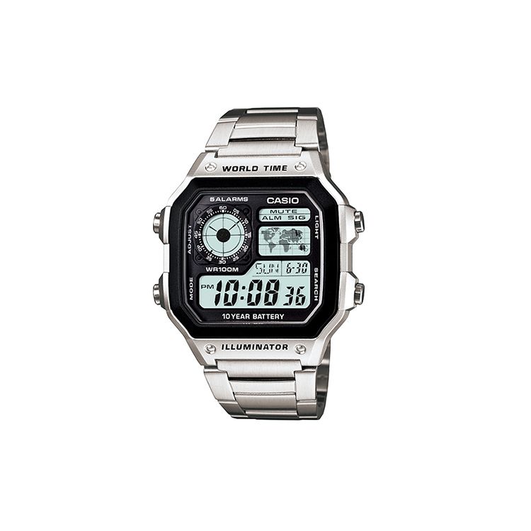 

Casio Vintage Series Square Simple Sports Waterproof Quartz Movement Stainless Steel Strap Men watches Black AE-1200WHD-1A Random Watch Box
