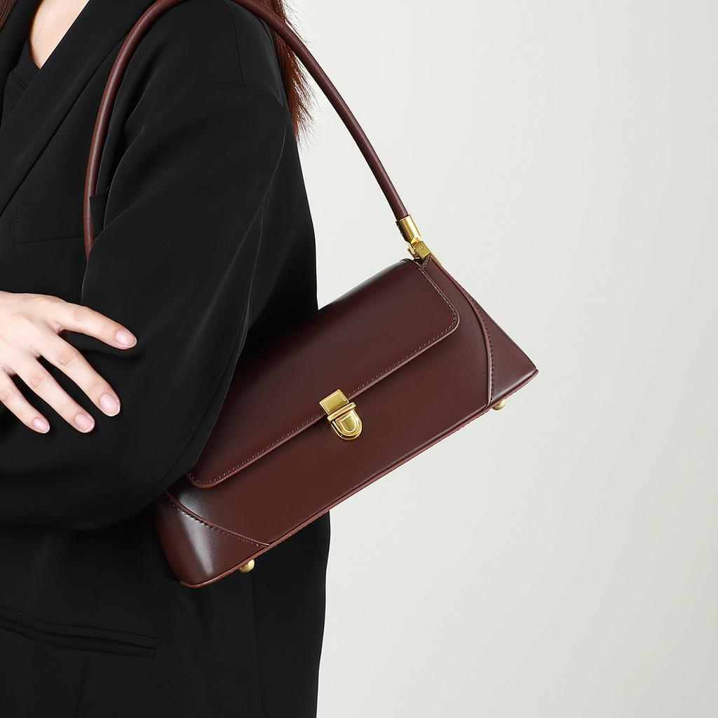 Women'S Bag Autumn Trendy Armpit Bag Women'S Leather Small Bag Method Mixed Bag Niche Retro Shoulder Bag