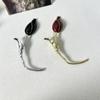 Exquisite Flower Bud Brooch Electroplate Suit Charm Deco Luxury Tulip Brooch  Party