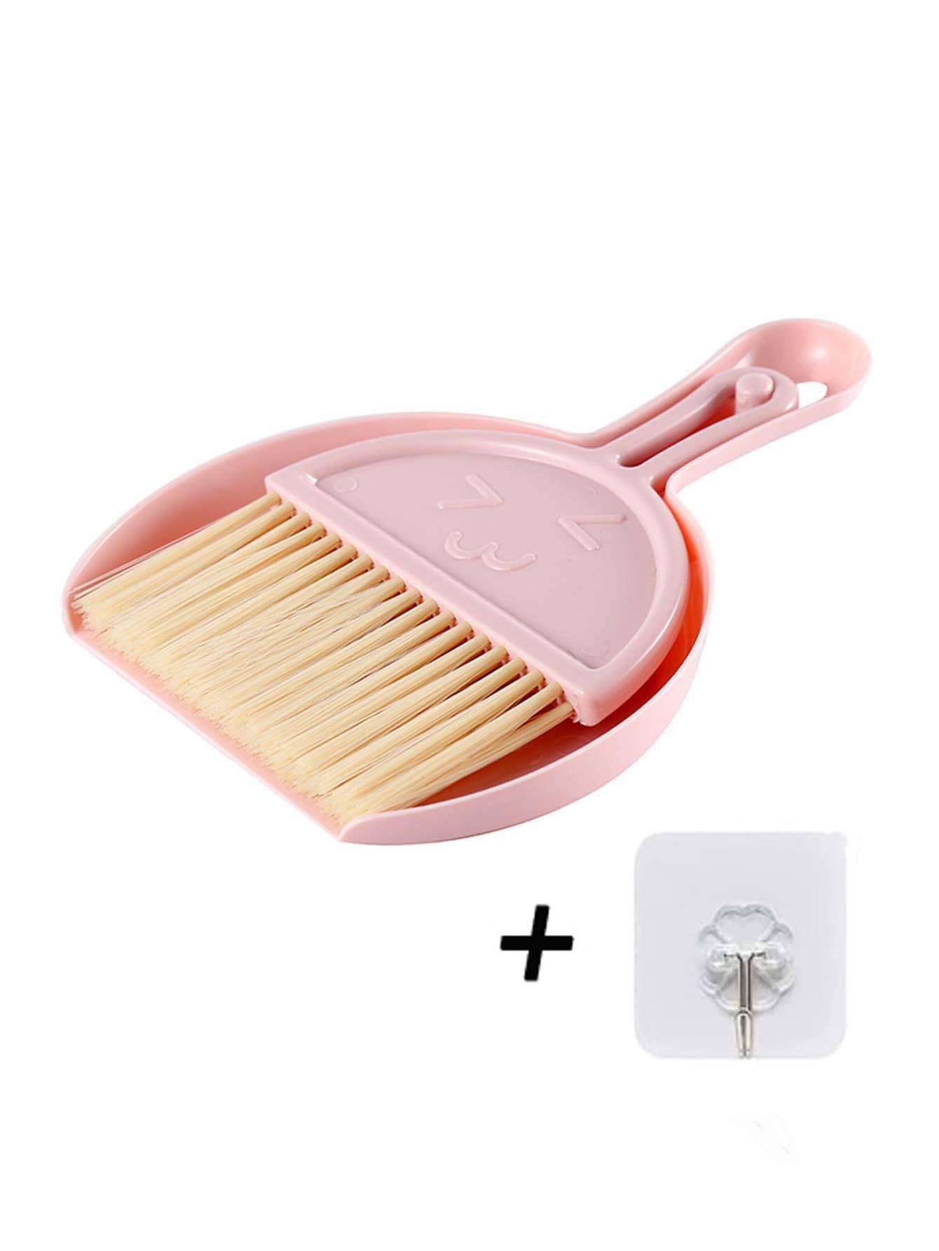 

Home Desktop Mini Broom Children Small Broom with Dustpan Set Keyboard Cleaning Brush Desktop Clutter Keyboard Sweeping Brush рожевий