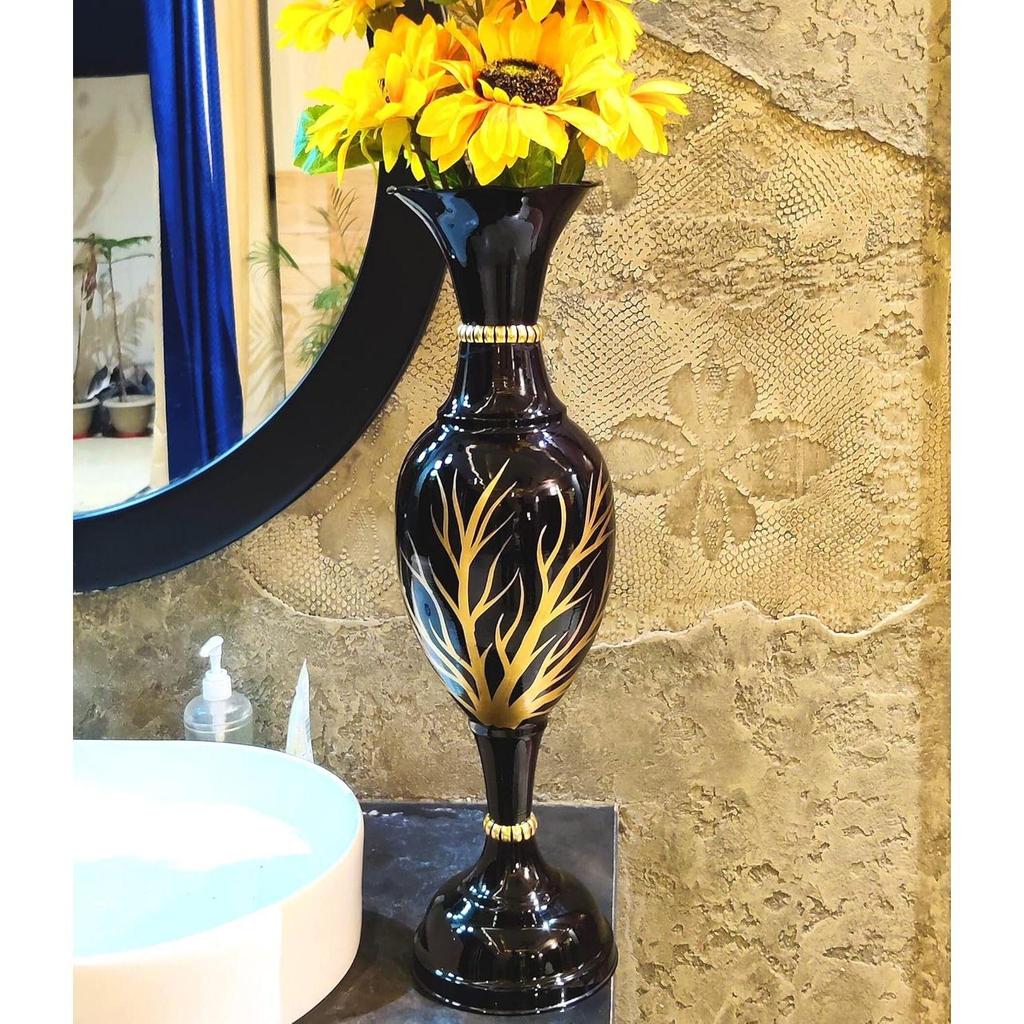 Flower Vase Big Size for Living Room Corner - 25 Inches Long - Black Tree -Pack of 1