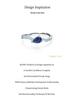 Women's Retro S925 Silver Sapphire Teardrop Ring: Luxury Blue Enamel Geometric Design for Index Finger