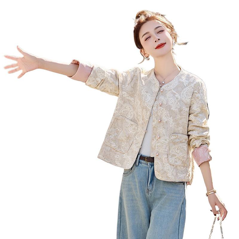 Women's 2025 Spring/Autumn Elegant Slimming Short Tang Style Jacket