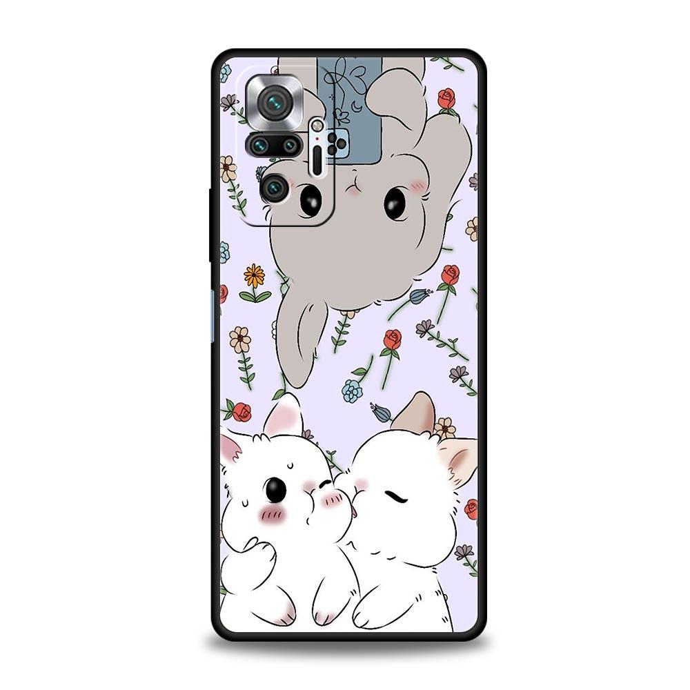 Phone Case For Xiaomi Redmi Note 14 13 12 5G 9S 9 10 11 Pro Plus 4G 9T 14C 13C 12C 10C 9C 9A Soft Cover Cute Colorful Rabbit
