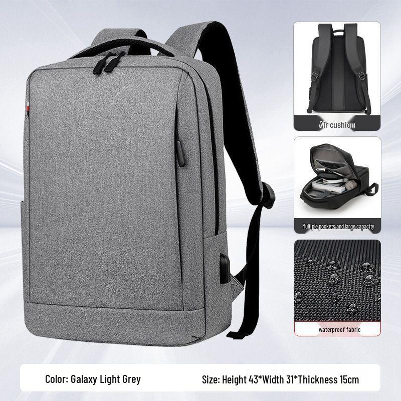 Men s Lightweight Business Travel Laptop Backpack One Size