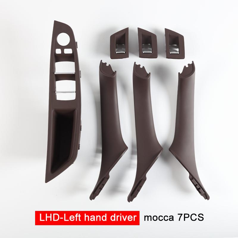 Left Right Hand Drive 7PCS For BMW 5 series F10 F11 520i 523i 525i  Car Interior Replacement Inner Door Handle Panel Pull Trim