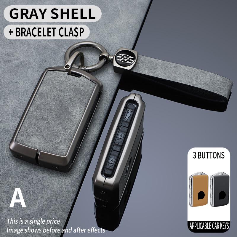 Volvo Key Cover for XC60/S90/S60/XC90/XC40 - Full Coverage Remote Shell with Metal Decoration