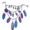 @Blue & Purple Crystal Stone Necklace UKU135-80%OFF