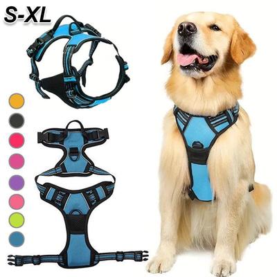 Pettorina per cani S-XL Pettorina per cani senza trazione Gilet per pettorina riflettente traspirante per cani di piccola taglia