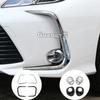Para Toyota Corolla Altis 2022 Carro Sobrancelha Frente Farol de Neblina Moldura da Lâmpada Bastão ABS Cromado Capa Guarnição Painel do Capô Moldura