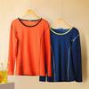 Men's Slim Fit Cotton Round Neck Thermal Top & Bottom Set for Autumn