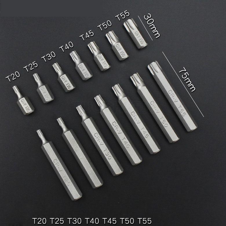 40pcs Torx Star Spline Hex Allen Key Socket Bit Set 3/8 & 1/2 Drive Long Deep