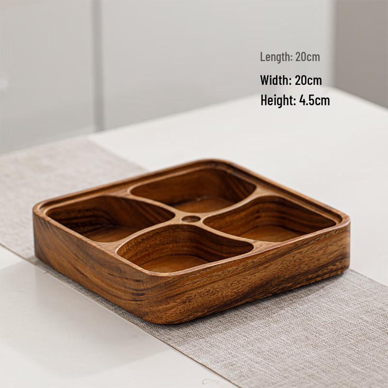 Solid Wood Round Serving Tray
