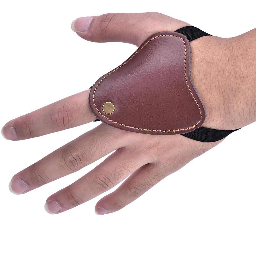 Bogen    y Linke Hand Schutz PU  ive Handschuhe Schießen  or(Schwarz)