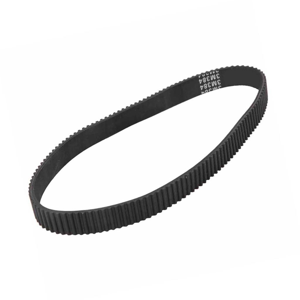384-3M-12 Rubber Driving Belt Accessory for Small E Bike Electric Scooter Motor Black