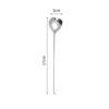 Stainless Steel Heart-Shaped Head Spoons Creative Home Tableware Teaspoon Coffee Ice Cream Honey Mixing Spoon Kitchen Dinnerware