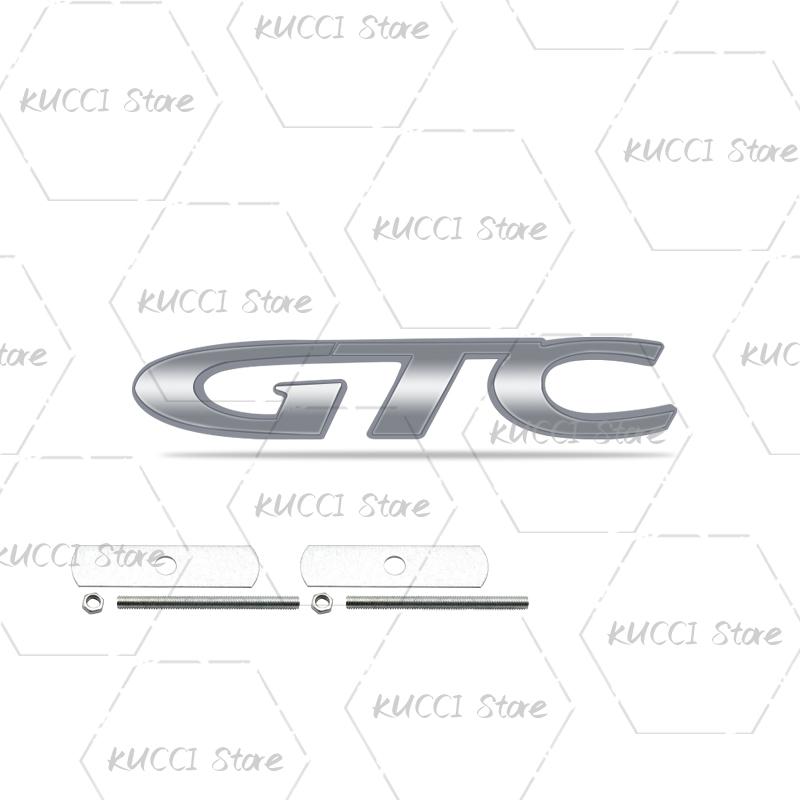 Lydinio Metalas GTC Grotelių Emblema Galinės Bagažinės Ženklelis Lipdukas Vauxhall Opel Corsa Rocks Vectra Zafira Mokka Meriva Insignia Astra