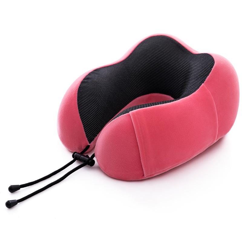 Cuscino Supporto Collo in Memory Foam Magnetico a Forma di Gobba di Cammello - Forma a U, Cuscino da Viaggio Portatile per la Protezione Cervicale