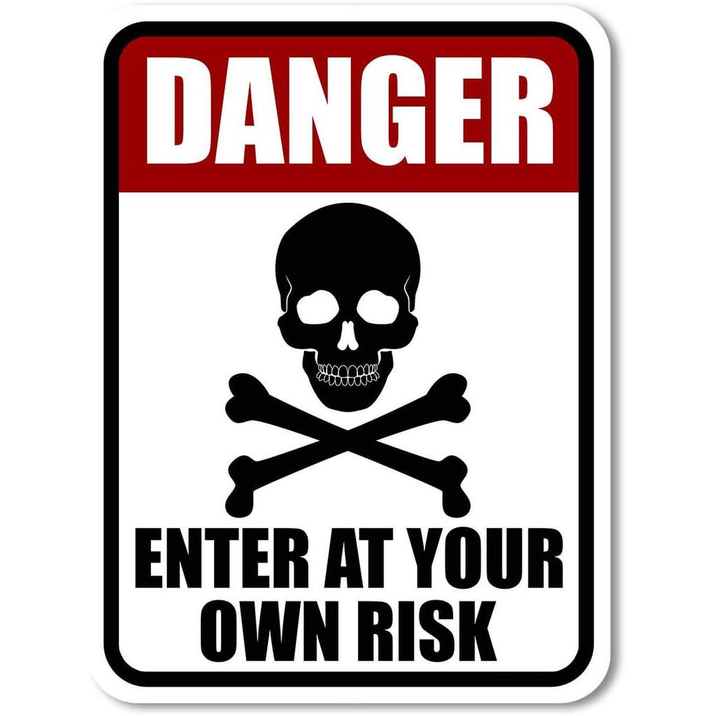 Vintage Warning Metal Tin Signs Danger Do Not Enter Wall Decor for Garage Garden Restaurant Bars Cafe Clubs Retro Posters Plaque