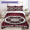 Custom Name Hartes Football Club Bedding,Quilt Set Quilt Cover Pillowcase Home Birthday Gift(1 * Duvet Cover + 2 * Pillowcase, Without Core)_xia