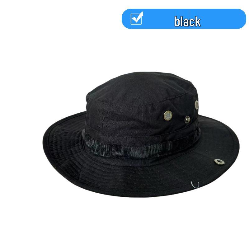 Unisex Camouflage Wide-Brimmed Sun Hat - Foldable Outdoor UV Protection