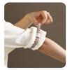1 Pair Fashion Shirt Cuff Arm Ring Suit Sleeve Holder Anti-Slip Clip Cuff Strap Tightening Belt Ladies Elastic Headband Fixed St