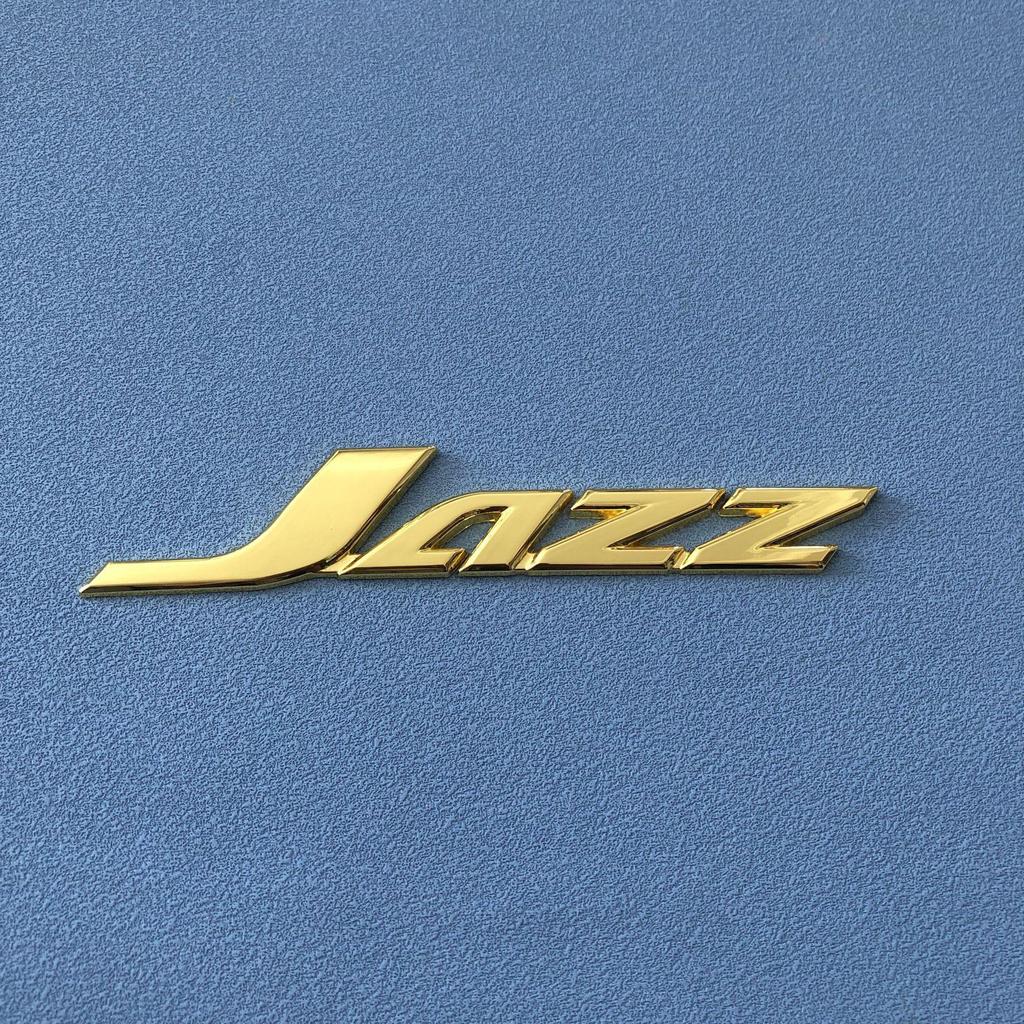 JAZZ Car Emblem for Honda Fit: Overseas Metal Trunk Decoration Sticker
