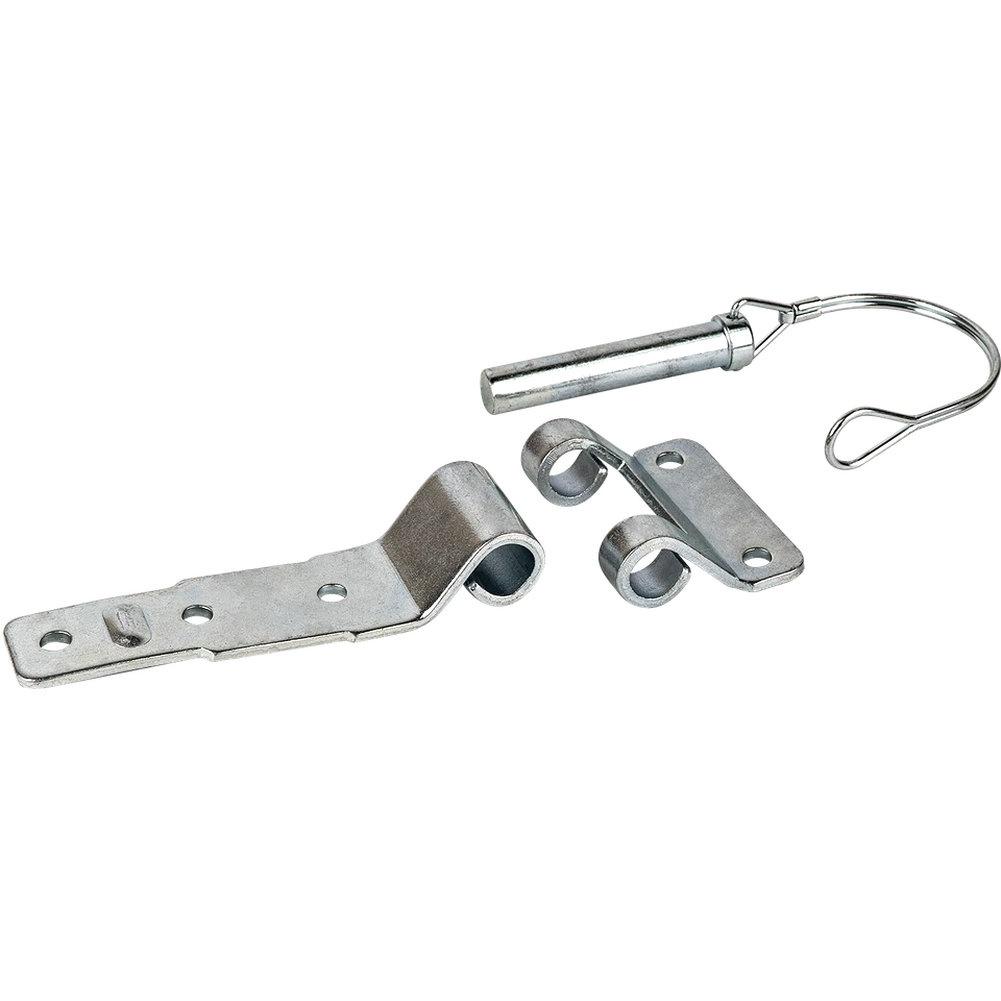 Rust Resistant D Type Steel Hinges Zinc Plated for Heavy Duty Use On Trailers Trucks Caravans and Utility Doors