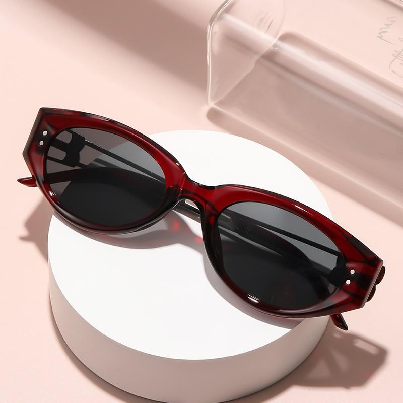 New fashion advanced sense UV protection cat eye sunglasses versatile sunglasses street sunglasses