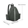 Tennis Bag Outdoor with Side Pockets Quilted Crossbody Backpack Green