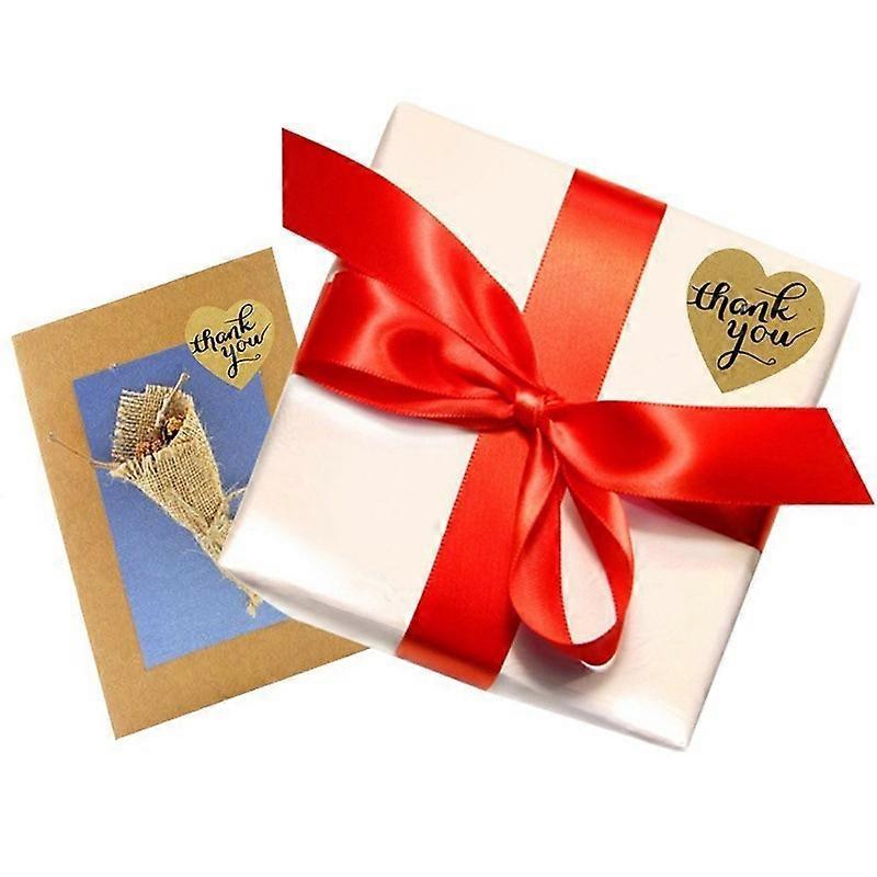 2PCS Thank You Stickers Roll 1.2 Inch Waterproof 1000 Labels for Small Business, Packaging, Mailer Seal Stickers