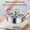 Yousheng Stainless Steel Steamer Pot 4-Person Capacity Stew Pot for Porridge Soup Induction Cooktop Compatible Heat-Resistant Hard Boiled Egg Cooker