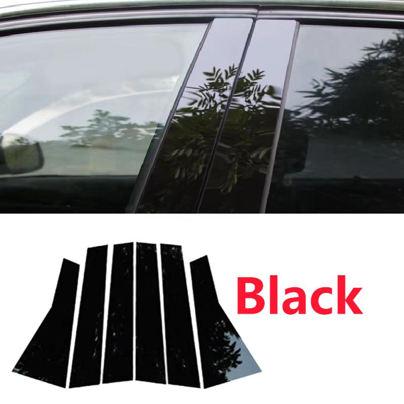 

For Kia Optima K5 JF 2016 2017 2018 Car Window Trim Covers B C Pillar Posts Sticker Center Film Column Car Accessories чорний